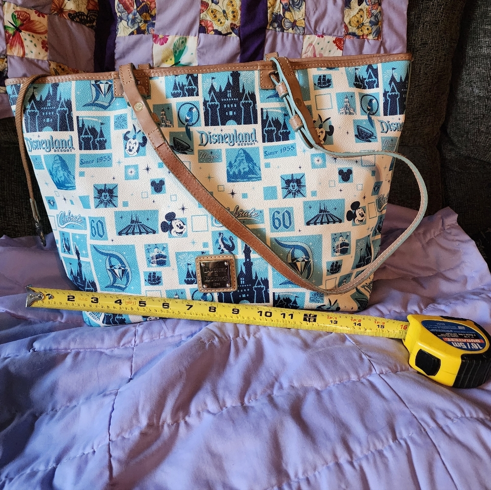 Dooney & Bourke Disney Themed Blue and Tan Tote Bag (Large)